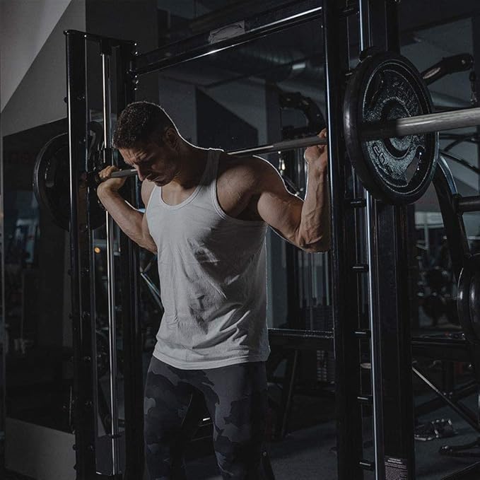 7ft Olympic Barbell Bar 45LB Load 1500lbs Capacity Available, for Gym Home Exercises, Weightlifting, Powerlifting for 2" Olympic Plates-StrideForce Fitness