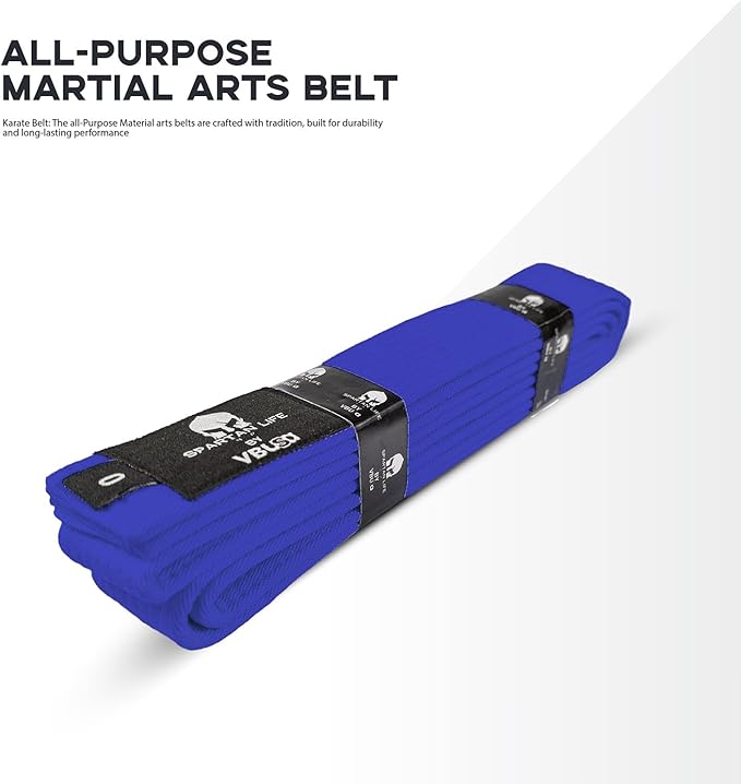 Karate Belt, All-Purpose Martial Arts Belt, Judo, Taekwondo Belt, Durable MMA Color Rank TKD Belt Size 0-6.-StrideForce Fitness