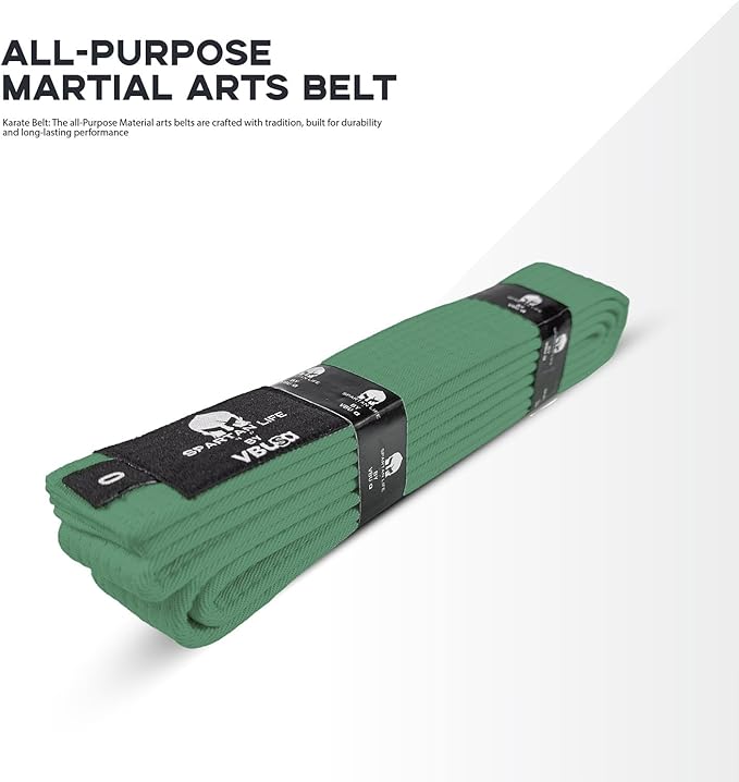 Karate Belt, All-Purpose Martial Arts Belt, Judo, Taekwondo Belt, Durable MMA Color Rank TKD Belt Size 0-6.-StrideForce Fitness