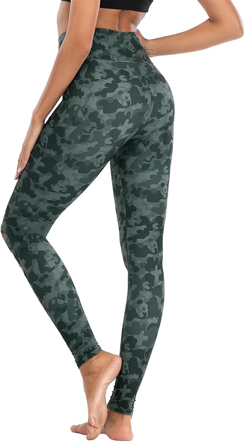 DIBAOLONG Womens High Waist Yoga Pants Cutout Ripped Tummy Control Workout Running Yoga Skinny Leggings-StrideForce Fitness