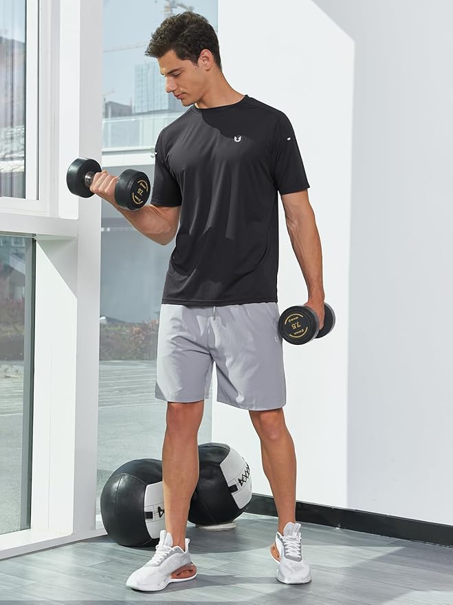 NORTHYARD Men's Athletic Running T-Shirts Quick Dry Workout Shirts Short-Sleeve Sports Gym Tee Tops Performance Activewear-StrideForce Fitness