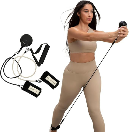 Pvolve P.3 Trainer- Home Gym Fitness Equipment Resistance Band with Ankle Strap and Weight System-StrideForce Fitness