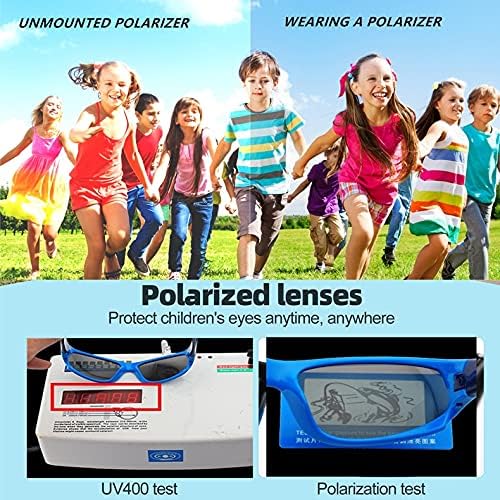 DYLB 3 Pack Flexible Kids Polarized Sunglasses For Boys Girls With Strap, Sport Sunglasses for Children Age 3-10.-StrideForce Fitness
