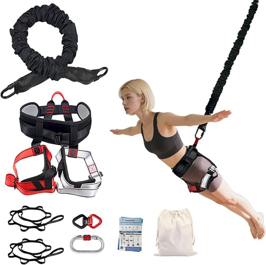Bungee Fitness Set, Heavy Resistance Band Set, Professional 4D Yoga Bungee Rope Workout Equipment W/6 Sizes, for Home Gym Training & Fitness(Not for Extreme Sports)-StrideForce Fitness