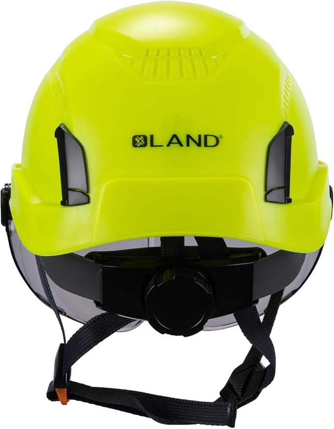 Land Helmets EcoPro Safety Helmet - ANSI/ISEA Z89.1-201 Type 1 Class C Vented - OSHA Approved - Lightweight Helmet with 6 Pt Suspension for Arborist, Industrial & Fall Protection-StrideForce Fitness