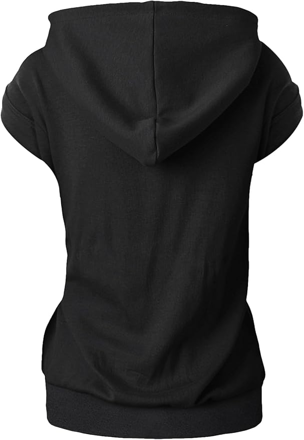 GIVON Women's Lightweight Hooded Vest Sleeveless 1/4 Zip Pullover Casual Hoodie Sweatshirt with Pockets