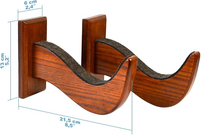 TESLYAR Surfboard Wall Mount – Wooden Surfboard Rack for Wall Storage – Solid Wood Hooks for Surfboard, Snowboard, Paddle Board & Wakeboard – Wave Style-StrideForce Fitness