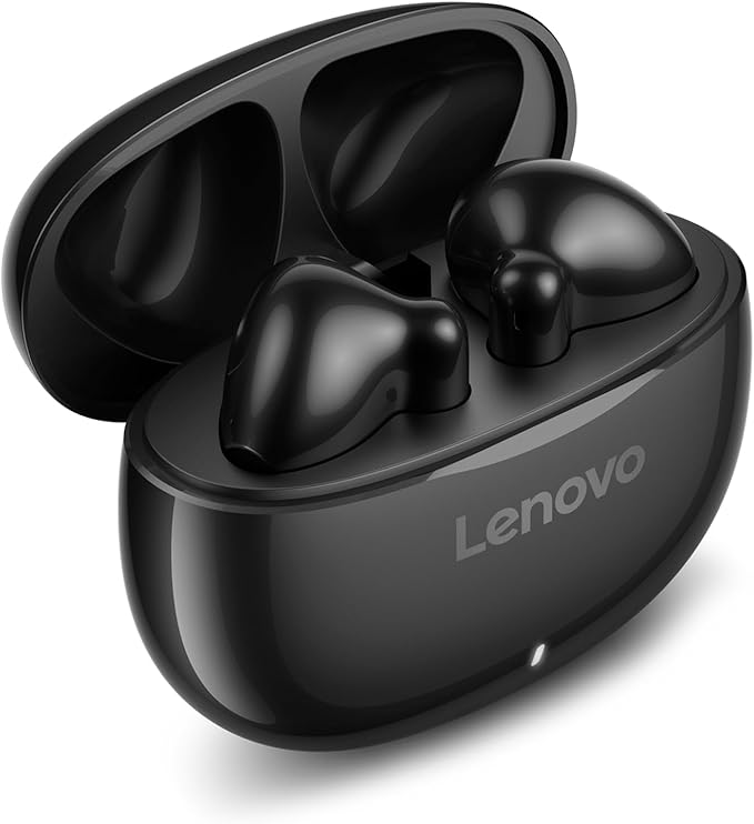 Lenovo E310 True Wireless Stereo Earbuds Bluetooth 5.3 ENC Noise-Cancelling Black In-Ear Headphones 13mm Speaker Type-C Charging 20h Battery Life for Music Calls Comfortable Fit Wireless Earbuds-StrideForce Fitness