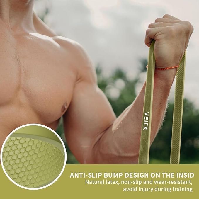 VEICK Resistance Bands for Working Out, Exercise Bands, Workout Bands, Pull Up Assistance Bands, Long Heavy Stretch Bands Set for Men and Women, Power Weight Gym at Home Fitness Equipment-StrideForce Fitness