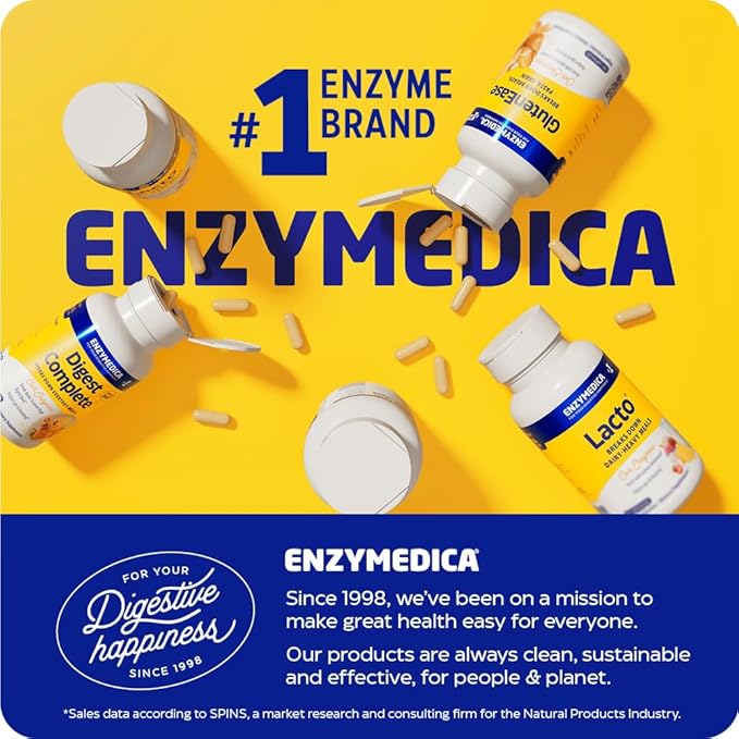Enzymedica, Berberine Phytosome, 9.6X Better Bioavailability, High Potency Natural Vegan Dietary Supplement for Metabolic Support, 60 Capsules-StrideForce Fitness