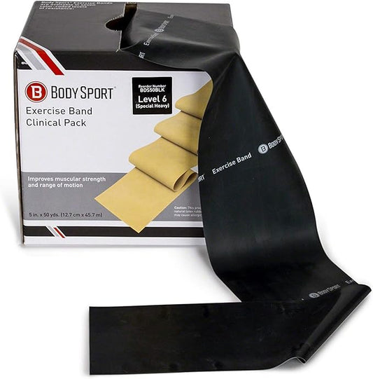 Body Sport Exercise Bands - Resistance Bands in 50 yard Rolls for Fitness, Stretching, or Physical Therapy-StrideForce Fitness