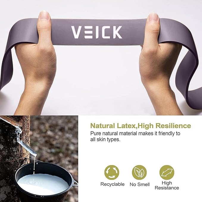 VEICK Resistance Bands for Working Out, Exercise Bands, Workout Bands, Pull Up Assistance Bands, Long Heavy Stretch Bands Set for Men and Women, Power Weight Gym at Home Fitness Equipment-StrideForce Fitness