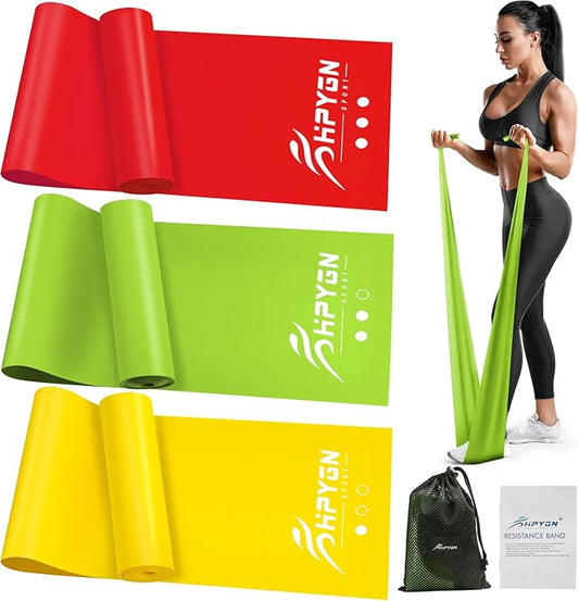 Resistance Bands, Exercise Bands, Physical Therapy Bands for Strength Training, Yoga, Pilates, Stretch Elastic Band with Different Strengths, Workout Bands for Home Gym-StrideForce Fitness