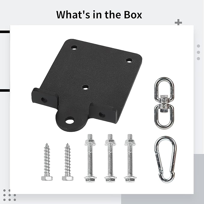 Punching Bag Hanger Ceiling Mount, Heavy Duty Boxing Bag Ceiling Mount with 360° Rotating Hook, Steel Construction, Beam Mount Hook for Home Gym Boxing Training-StrideForce Fitness