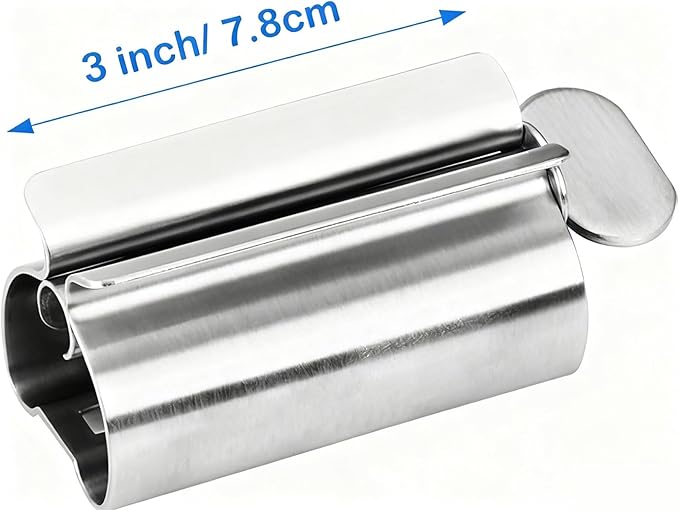 2PCS Stainless Steel Toothpaste Squeezer Tube Wringer for Toothpaste,Paint,Ointments,Creams,Hair Salon,Waste-Free Squeezer