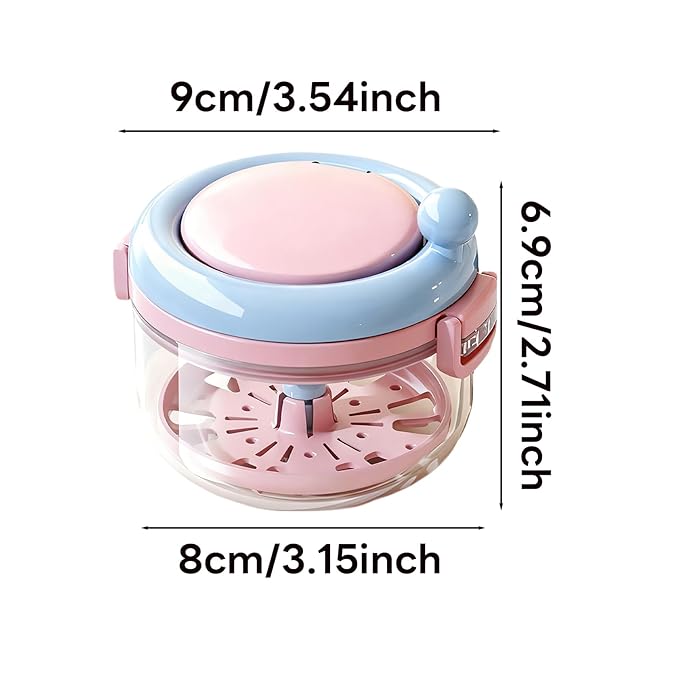 Retainer Case and Mouth Guard Case - Portable Orthodontic Storage Container with Filter and Tools, Denture Cleaning Box, No Leaks Denture Bath Box (Cream)