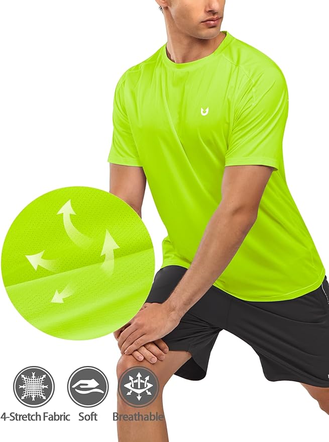 NORTHYARD Men's Athletic Running T-Shirts Quick Dry Workout Shirts Short-Sleeve Sports Gym Tee Tops Performance Activewear-StrideForce Fitness