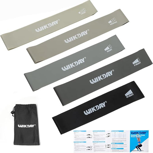 Resistance Bands for Working Out Exercise Loop Bands Workout Bands Set for Men Women Body Stretching, Crossfit Training, Home Workout, Physical Therapy, Booty Legs, Set of 5-StrideForce Fitness