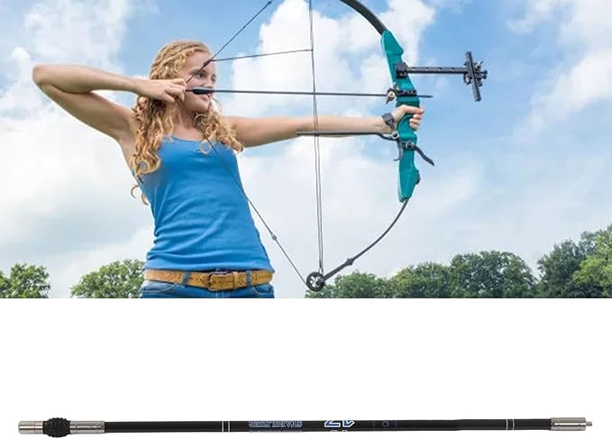 Topyond 30in Archery Bow Stabilizer, Carbon Fiber Stabilizer for Compound Bow, Vibration and Noise Absorption Damping Shock Absorber for Enhanced Balance in Outdoor Competitions-StrideForce Fitness