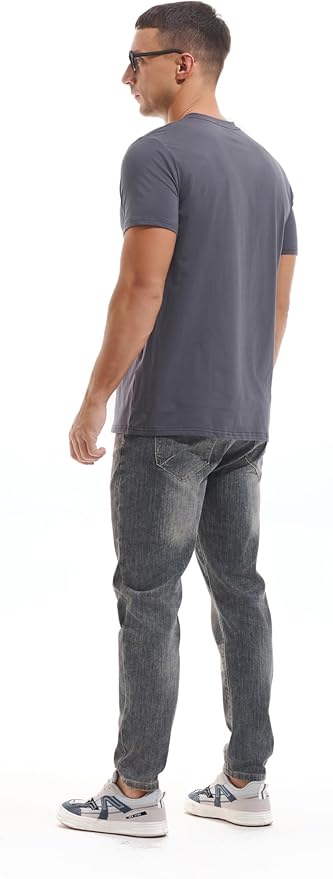 VEIISAR Premium V Neck T Shirts for Men - Modern Fitted Tees Vneck Undershirts-StrideForce Fitness