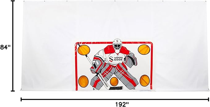 Snipers Edge Hockey Shooting Tarp – Tarp Made of Heavy Duty Vinyl – Develop a Stronger Slap and Wrist Shot Without Damaging Drywall or Breaking Windows-StrideForce Fitness
