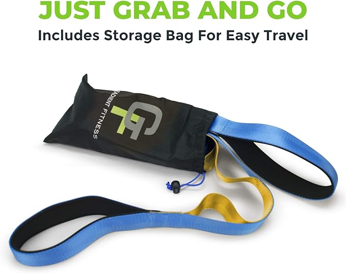 Gradient Fitness Stretching Strap for Physical Therapy 12 Multi-Loop 1.5" W 8' L,