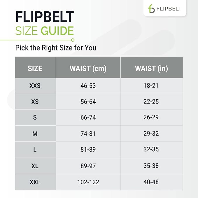 FlipBelt Classic Running Belt, Running Fanny Pack for Women and Men, USA Company-StrideForce Fitness