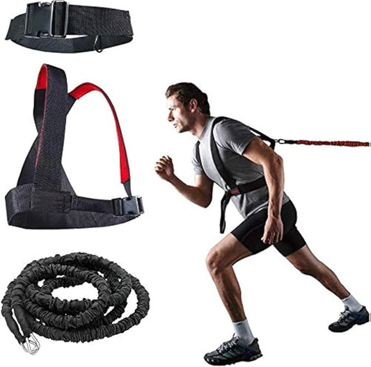 YNXing Resistance Training Rope Explosive Force Bounce Physical Training Resistance Rope Improving Speed, Stamina and Strength-StrideForce Fitness