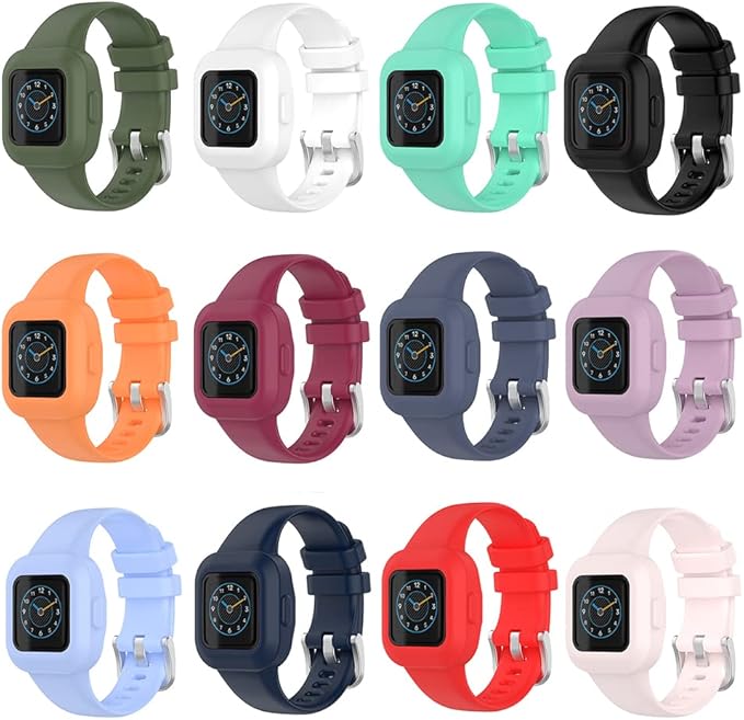 REYDA Silicone Band Compatible for Garmin Vivofit jr.3, Soft Flexible Breathable Silicone Watch Band Sport Wristband Metal Buckle Bracelet Replacement Band for Garmin Vivofit jr.3 Fitness Tracker