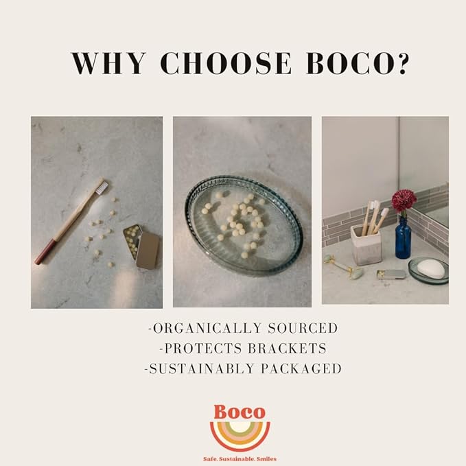 Orthodontic Wax – Original Honey, Natural Braces Protection, Long-Lasting Comfort, Pre-Cut Wax Pieces in Aluminum Travel Case(75 Buttons) - Original Honey