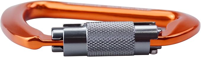 SEPEAK UIAA 30kN Climbing Carabiner Clips, Professional Heavy Duty Twist Locking Carabiners for Climbing,Mountaineering, Rappelling, Camping, Hiking, Swings, Large D Ring Hooks-StrideForce Fitness