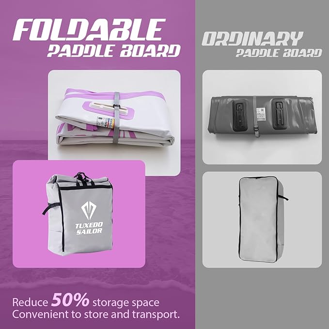 Tuxedo Sailor Kids Inflatable Paddle Board Lightweight and Safe Fishing Stand Up Paddle Board for Adults with Accessories-StrideForce Fitness