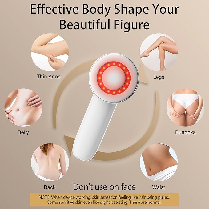 Cellulite Massager, Body Sculpting Tool, Cordless Handheld Body Cellulite Remove for Belly, Fat, Waist, Leg, Butt, Arm - Gifts for Women Mum-StrideForce Fitness