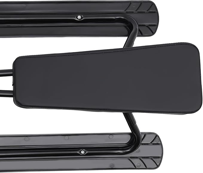 Sleds for Snow, Portable Snow Racer Winter Ski Sled Snow Sled W/Steering Wheel, Outdoor Ski Sled Slider Board for 3-15 Years Kids, Toboggan Pulling Boat Seat Sled for Ice Skating-StrideForce Fitness