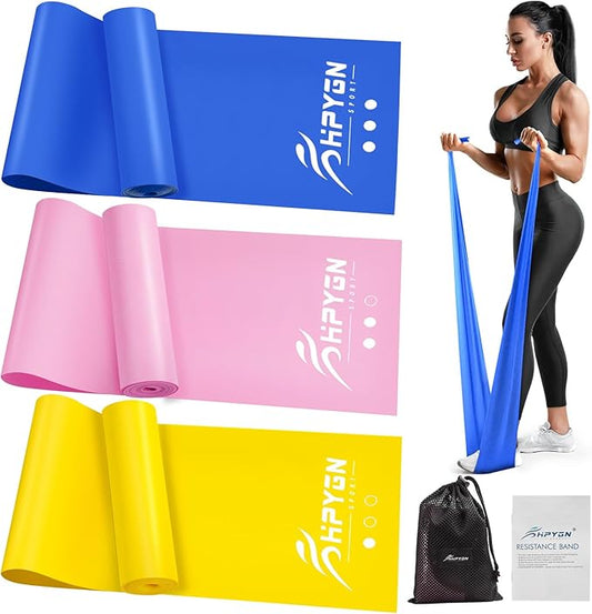 Resistance Bands, Exercise Bands, Physical Therapy Bands for Strength Training, Yoga, Pilates, Stretch Elastic Band with Different Strengths, Workout Bands for Home Gym-StrideForce Fitness