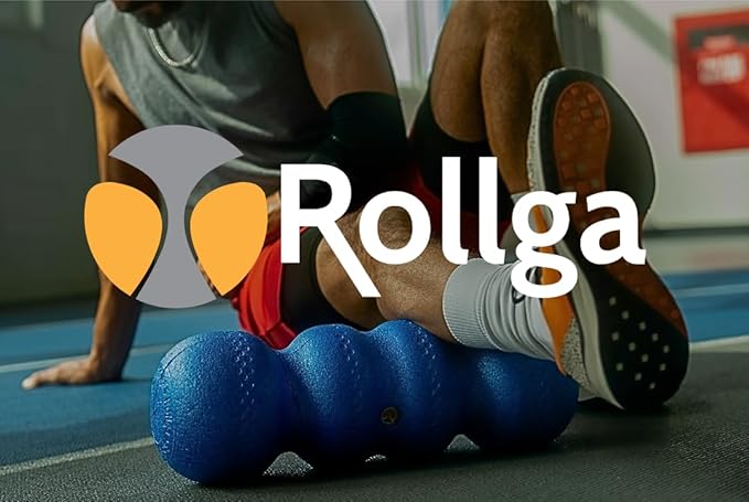 Rollga LITE - The Better Foam Roller for Physical Therapy. Deep Tissue Massage Roller for Muscle Recovery, Back Pain Relief & Flexibility. Yoga & Pilates Exercise Roller. Beginner & Athlete Approved.-StrideForce Fitness