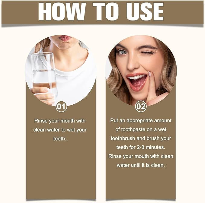 2PCS Tooth Refresh Toothpaste, Fresh Breath Whitening Toothpaste, Natural Oral Care & Enamel Repair, Helps Remove Coffee, Tea & Wine Stains, Deep Cleaning Care