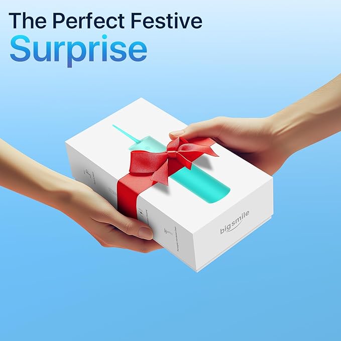 Powerful Cordless Water Flosser for Healthy Gums Rechargeable Dental Oral Irrigator for Daily Cleaning of Sensitive Gums, Orthodontic Braces or Tonsils to Help Prevent Infections and Bad Breath(Blue)