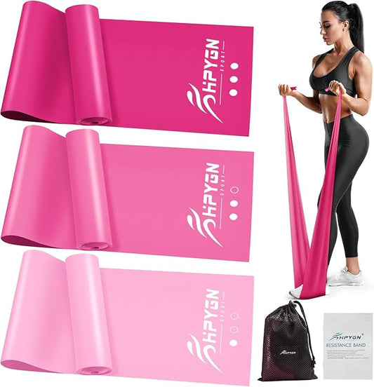Resistance Bands, Exercise Bands, Physical Therapy Bands for Strength Training, Yoga, Pilates, Stretch Elastic Band with Different Strengths, Workout Bands for Home Gym-StrideForce Fitness