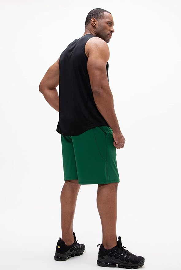 DEVOPS Men's 2-Pack Loose-Fit 10" Workout Gym Shorts with Pockets-StrideForce Fitness