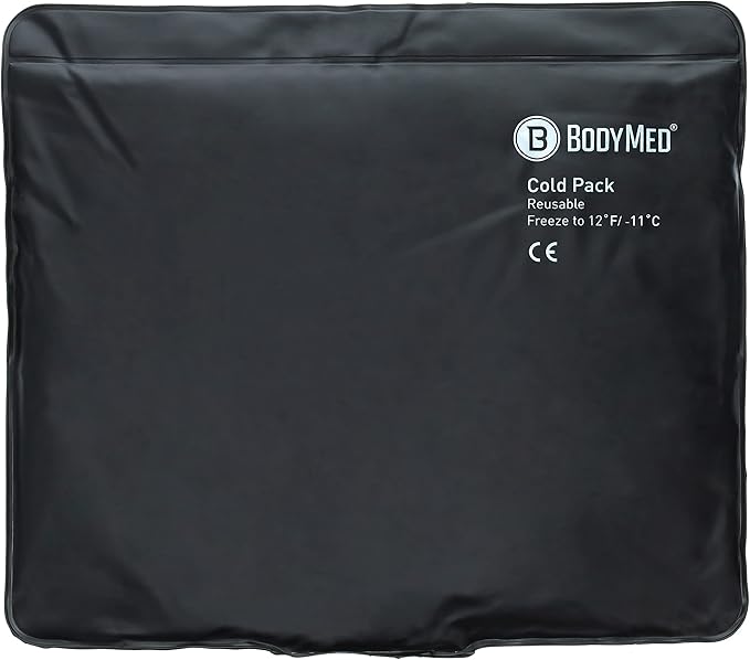 BodyMed Heavy Duty Reusable Urethane Ice Pack for Knee, Arm, Elbow, Shoulder, Back - Professional Grade Cold Therapy for Injuries, Aches, Swelling, Bruises, Sprains - 14 in. x 12 in. (Standard)-StrideForce Fitness