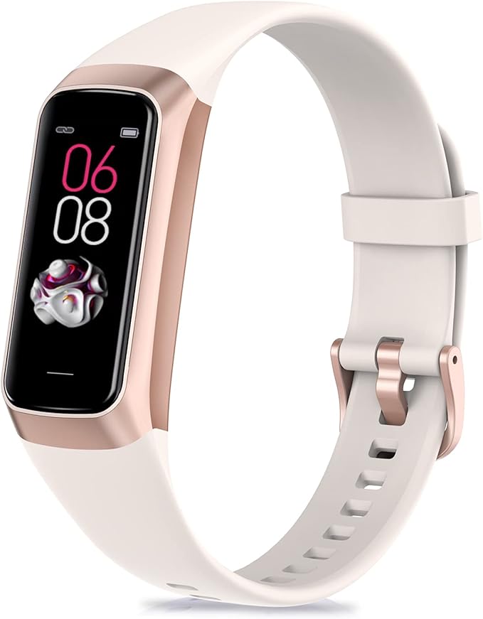 Fitness Tracker with Step Counter/Calories/Stopwatch Tracker,1.10''AMOLED Touch
