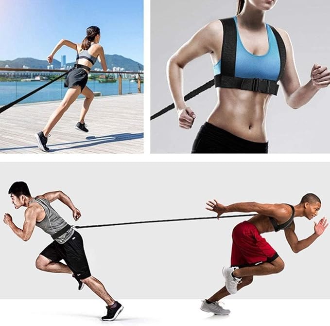 YNXing Resistance Training Rope Explosive Force Bounce Physical Training Resistance Rope Improving Speed, Stamina and Strength-StrideForce Fitness