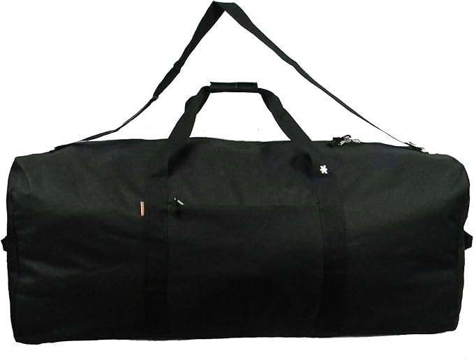 Heavy Duty Cargo Duffel Large Sport Gear Drum Set Equipment Hardware Travel Bag Rooftop Rack Bag (24" x 12" x 12", Black)