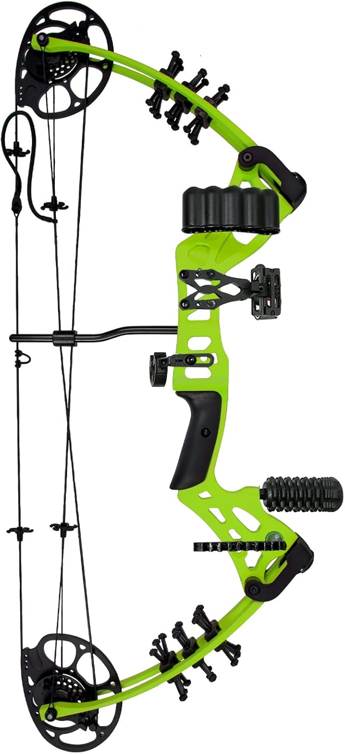 Youth Compound Bow Set 15-45 Lbs for Teens and Beginner, Package with Archery Hunting Equipment, Max Speed 260fps, Adjustable, Right Hand-StrideForce Fitness