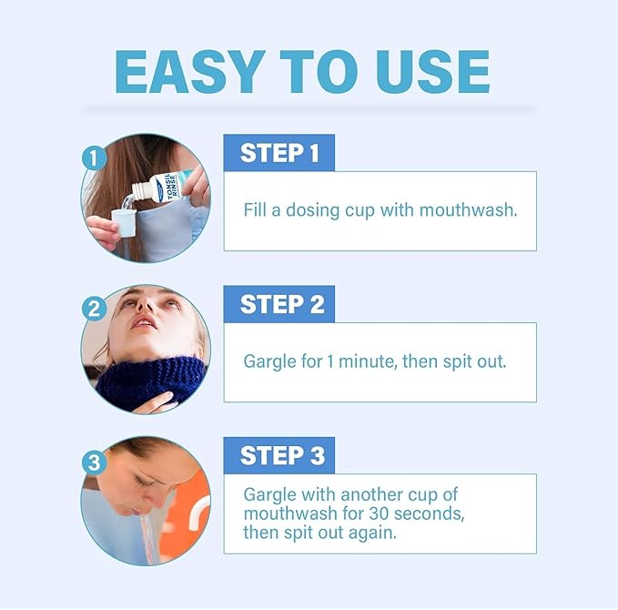 Tonsil Stone Mouthwash, Tonsil Stone Remover Oral Rinse Liquid Helps Soothe Tonsils, Eliminate Bad Breath, Mint Flavor Freshen Breath, Moisturize Mouth, 100ML