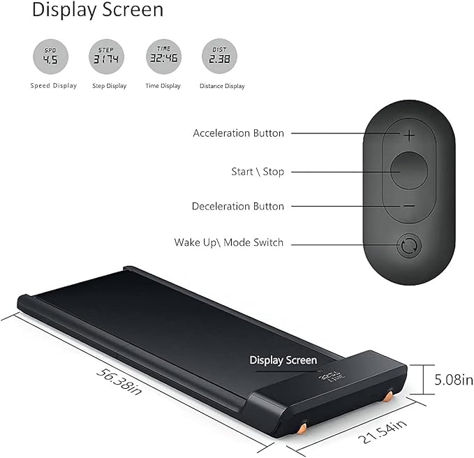 WALKINGPAD Foldable Walking Pad Treadmill for Home Office, Under Desk Treadmill with Adaptive Speed Control, Compact Design for Small Spaces, No Assembly Needed-StrideForce Fitness