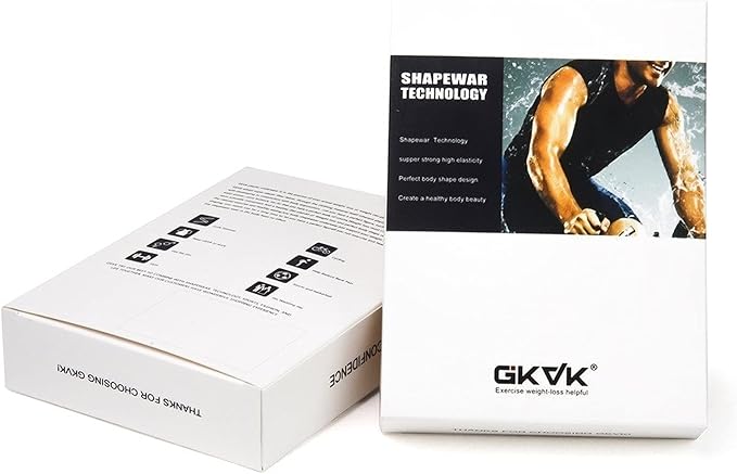 GKVK Mens Slimming Body Shaper Vest Shirt Abs Abdomen Slim-StrideForce Fitness