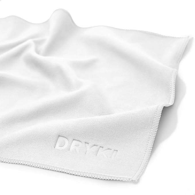 Pocket-Sized Sweat Towels - The Original Sweat Absorbing Handkerchiefs - Quick-Dry Microfiber Sweat Rags for Face, Hands, & Body - Men & Women - Gym, Sports, and Work (White: 5 Pack)-StrideForce Fitness
