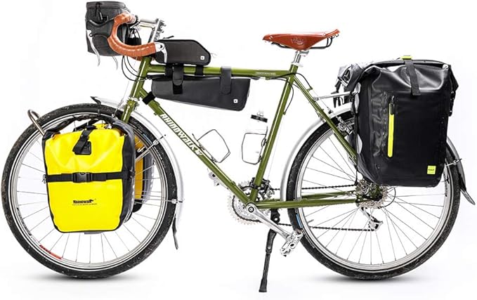 Rhinowalk Bike Bag Waterproof Bike Pannier Bag,(for Bicycle Cargo Rack Saddle Bag Shoulder Bag Laptop Pannier Rack Bicycle Bag Professional Cycling Accessories)-StrideForce Fitness